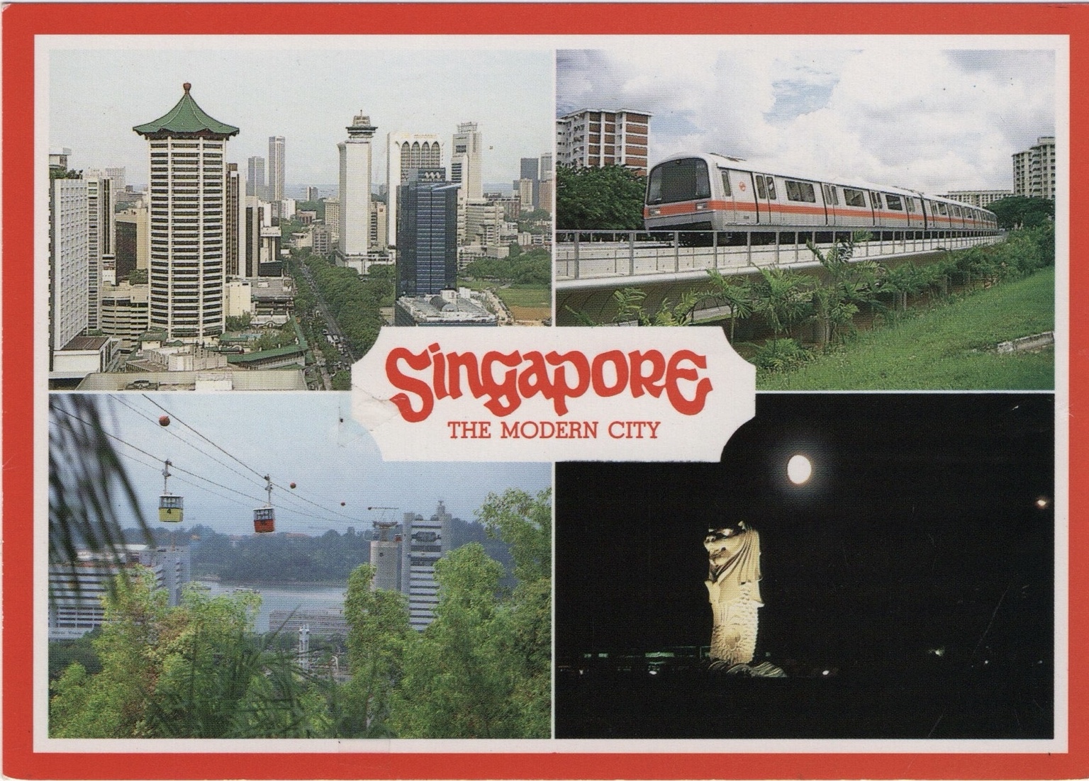 Vorderseite einer Postkarte aus Singapur von 1994